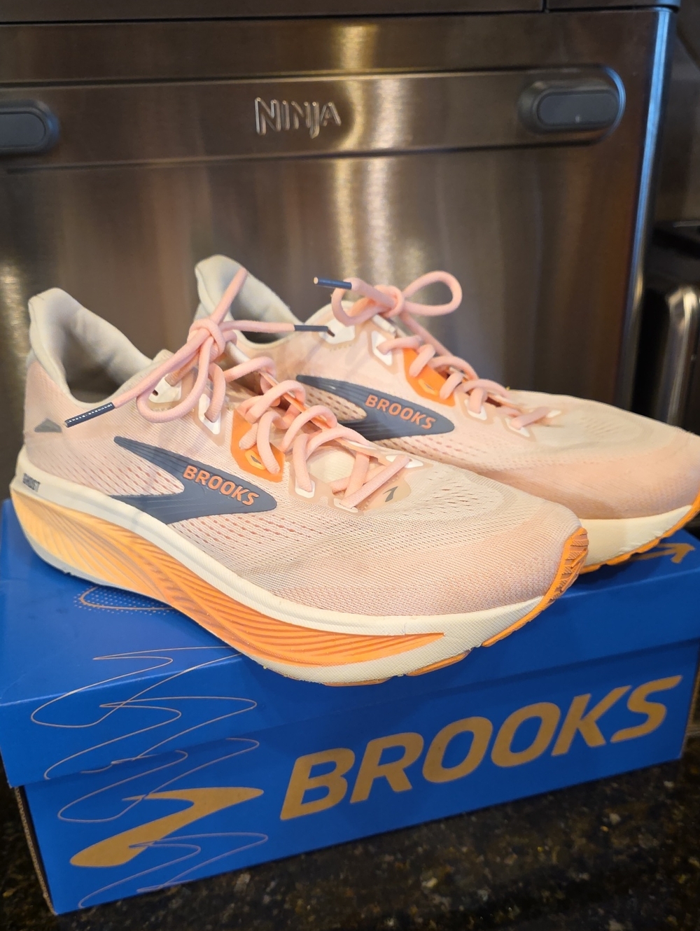 Brooks Women’s Pink and Orange Road Running Shoes